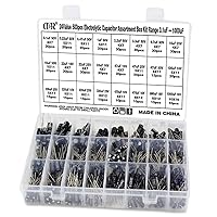 Vista 1 de OCR - Caja surtida de condensadores electrolíticos (500 unidades, rango de 0.1 uF-1000uF)