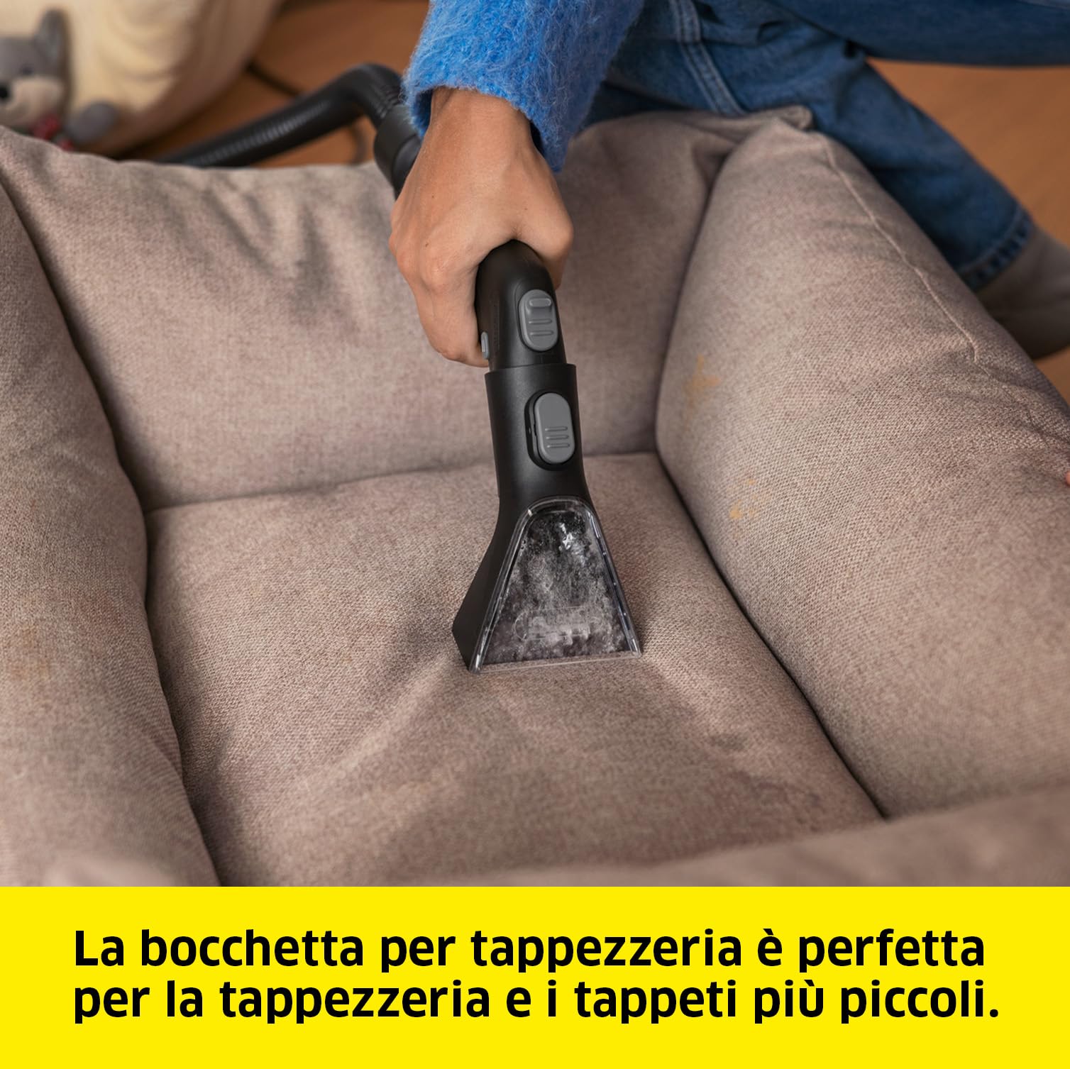 KÄRCHER Lavatappeti Smacchiatore SE 3 Compact, serbatoio acqua pulita: 1,7 l, peso: 4,1 kg, per Tessuti, Moquette, Auto Tappezzeria, Divani e Imbottiti, con bocchetta tessuti e pavimenti