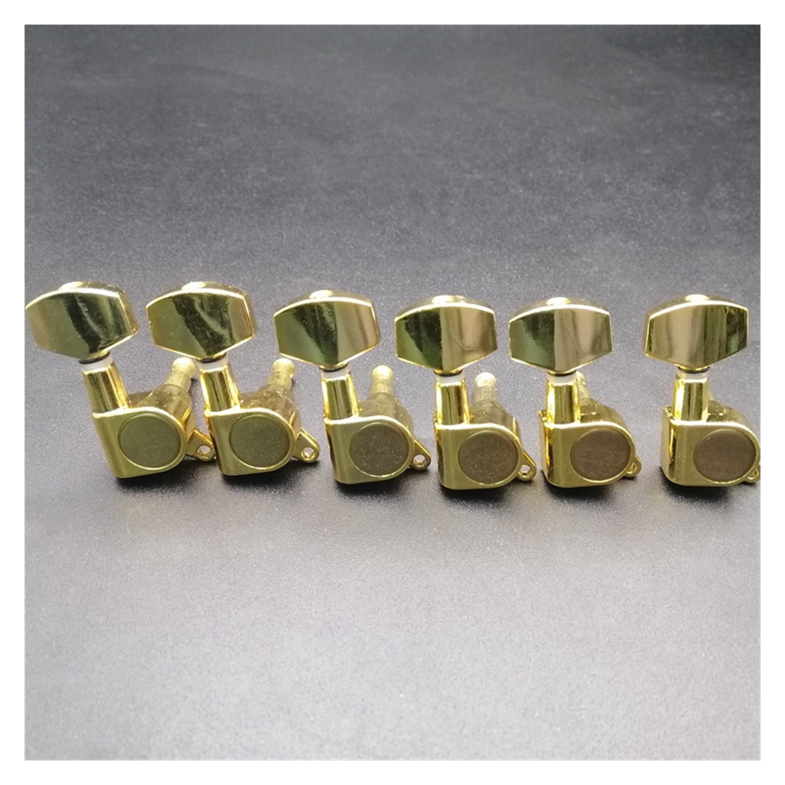 Clavijas Guitarra Cuerdas Repuesto 6 Piezas Big Square Selled Tuning Pegs Keys Tuners Machine Heads para Guitarra Eléctrica (Color : Golden 6R)