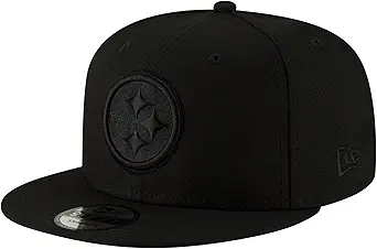 New Era NFL 9FIFTY Black On Black Adjustable Snapback Hat Cap One Size Fits All
