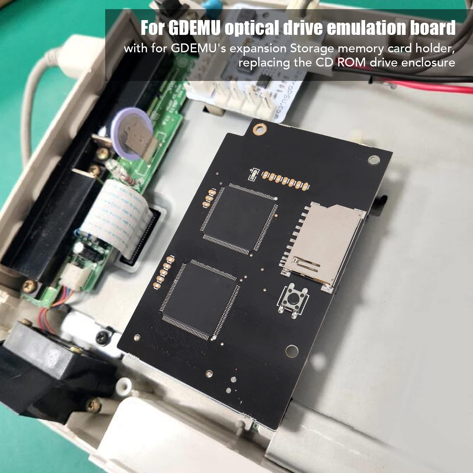 Optical Drive Simulation Board Card, V5.15b Ersatz Remote Storage Card Mount Kit Built in Disk für SEGA Dreamcast VA1