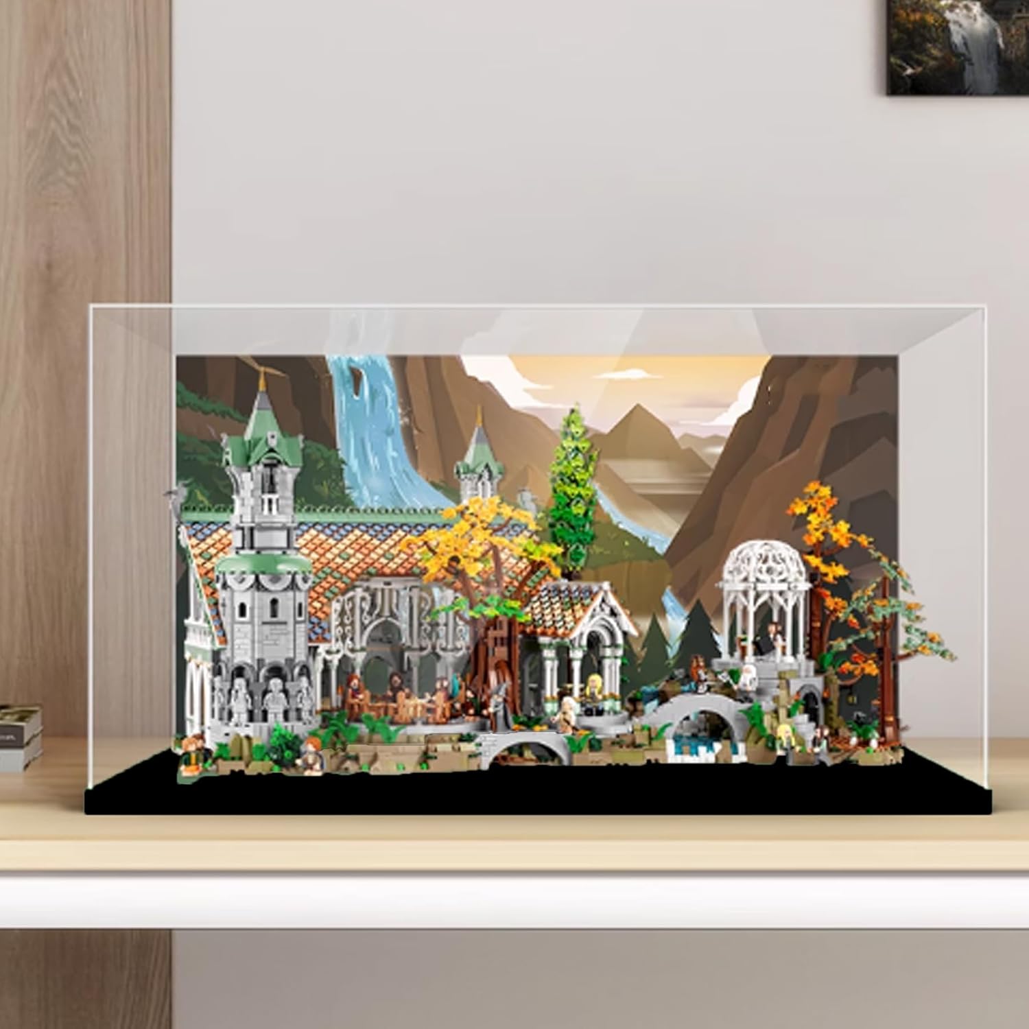 Acrylic Display Box, Compatible with Lego 10316 Castle, Collectible Gift Display Box, Organizer (Box Only)