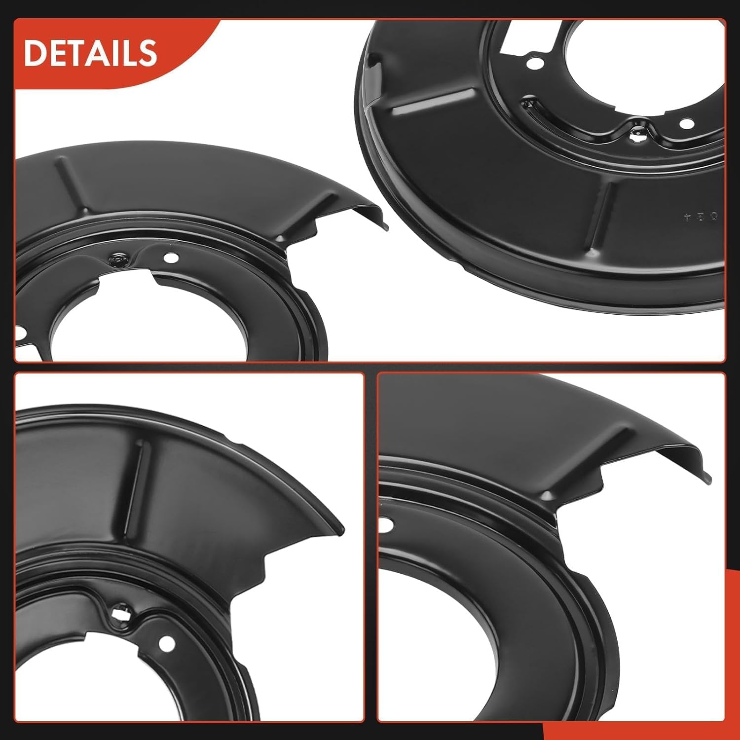 A-Premium Rear Side Brake Dust Shield Compatible with Select BMW Models - 318i 1991-1998, 318is 1992-1998, 320i 1992-2004, 323ci 2000, 323i 1997-2000, 325ci, 325i, 325is, 328ci, 328i, Z4-2-PC Set