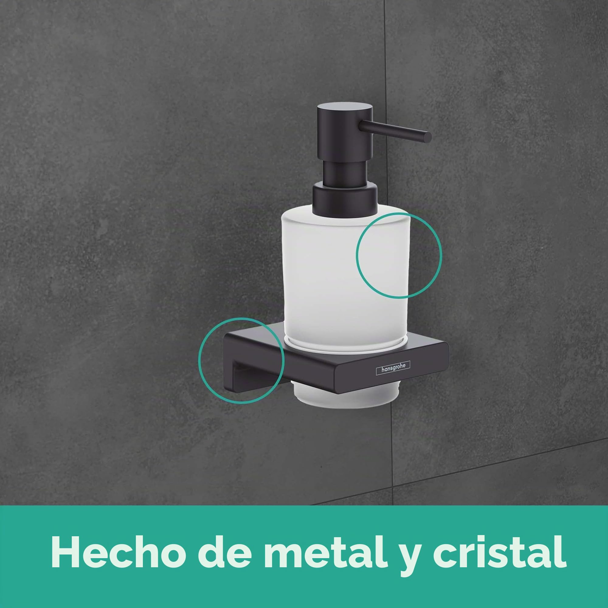 hansgrohe AddStoris Dosificador de jabón líquido, cromo, 41745000