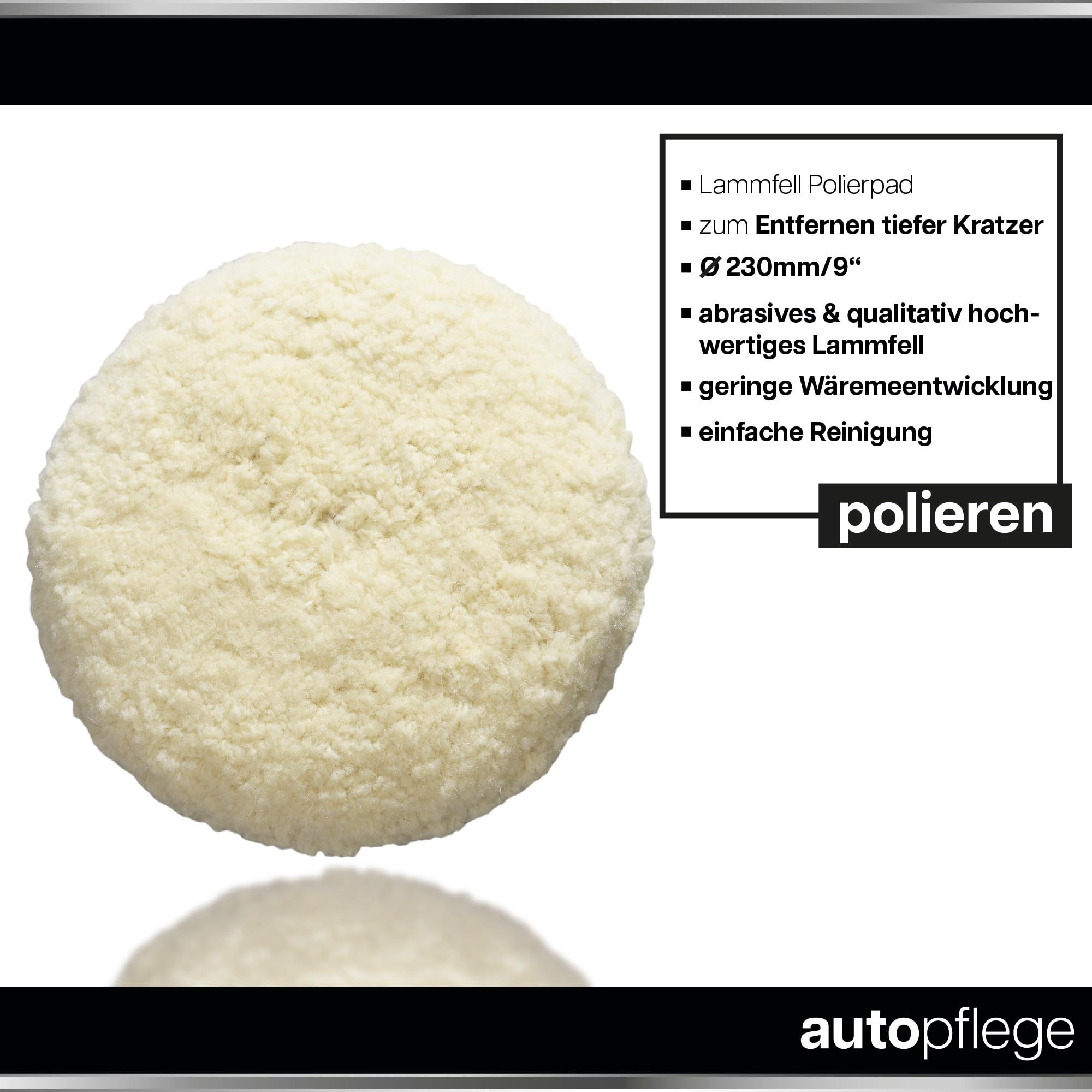 GFK Politur Set | Menzerna Premium Power Cut 200 1L Gelcoat Bootspolitur + Super Finish 3500 250ml + Lammfell Polierpad 150mm + Soft Cut Premium Polierpad + 4x Poliertuch | für Boot Wohnwagen