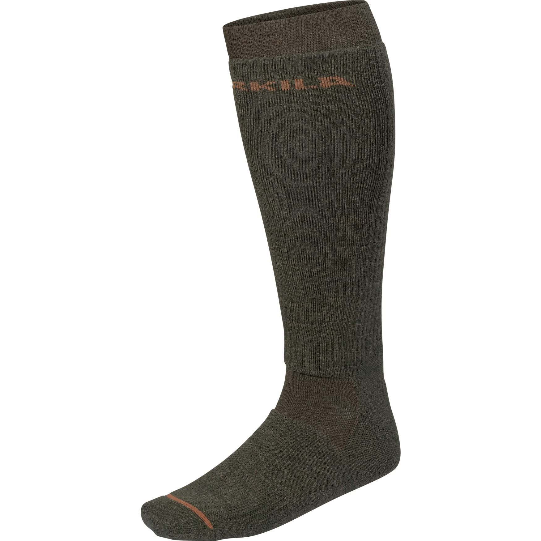 Härkila Men's Willow Green/Shadow Brown | Pro Hunter 2.0 Long Socks | Professional Hunting Clothes & Equipt | Scandinavian Quality Made To Last | L