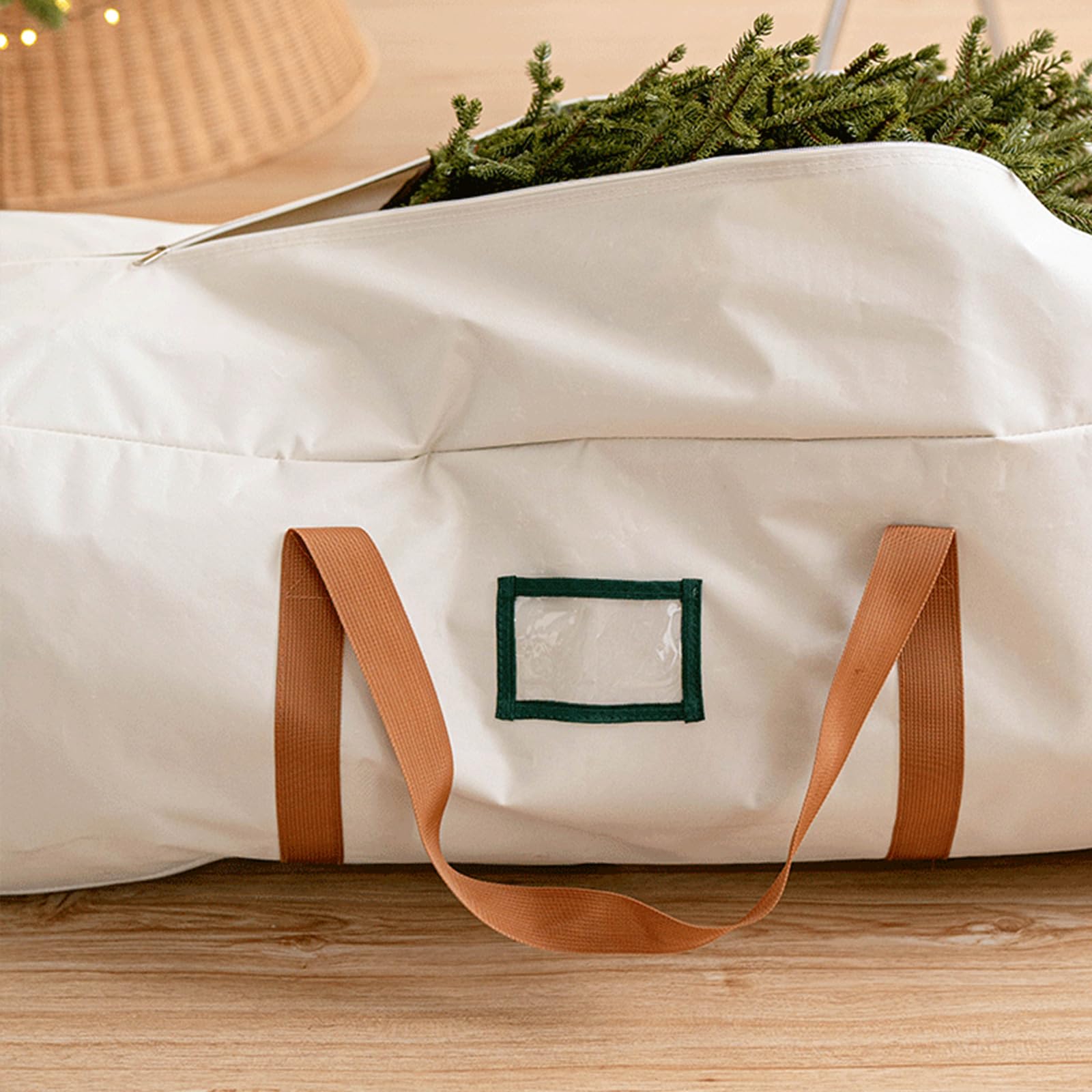 Funda protectora para árbol de Navidad, de tela Oxford, espaciosa, con asas, para uso doméstico y comercial