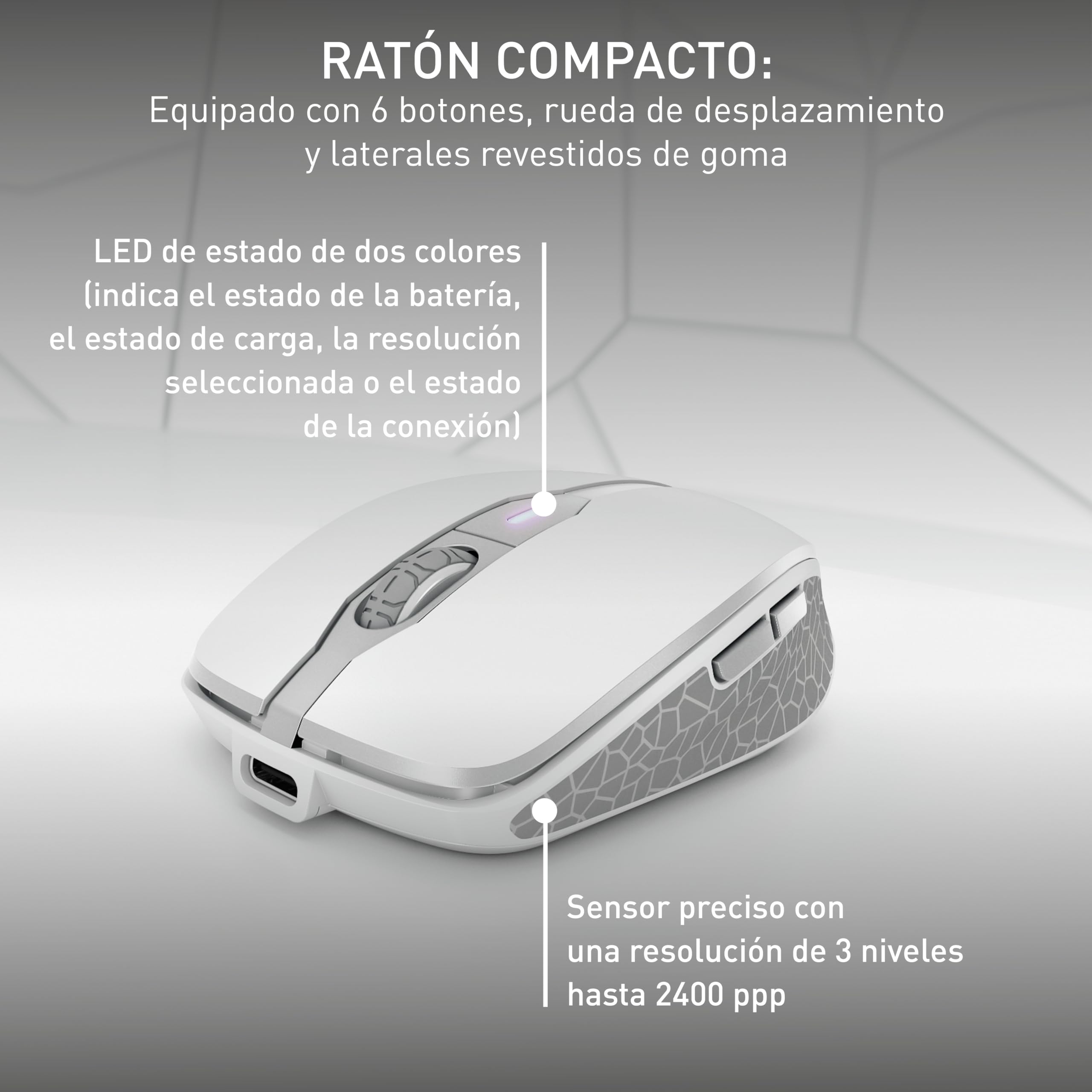 CHERRY DW 9100 SLIM, Pack de Teclado y Ratón Inalámbricos, Distribución de Teclado Alemán (QWERTZ), Bluetooth y Radiofrecuencia de 2,4 GHz, Teclas Silenciosas, Recargable, Blanco/Plateado