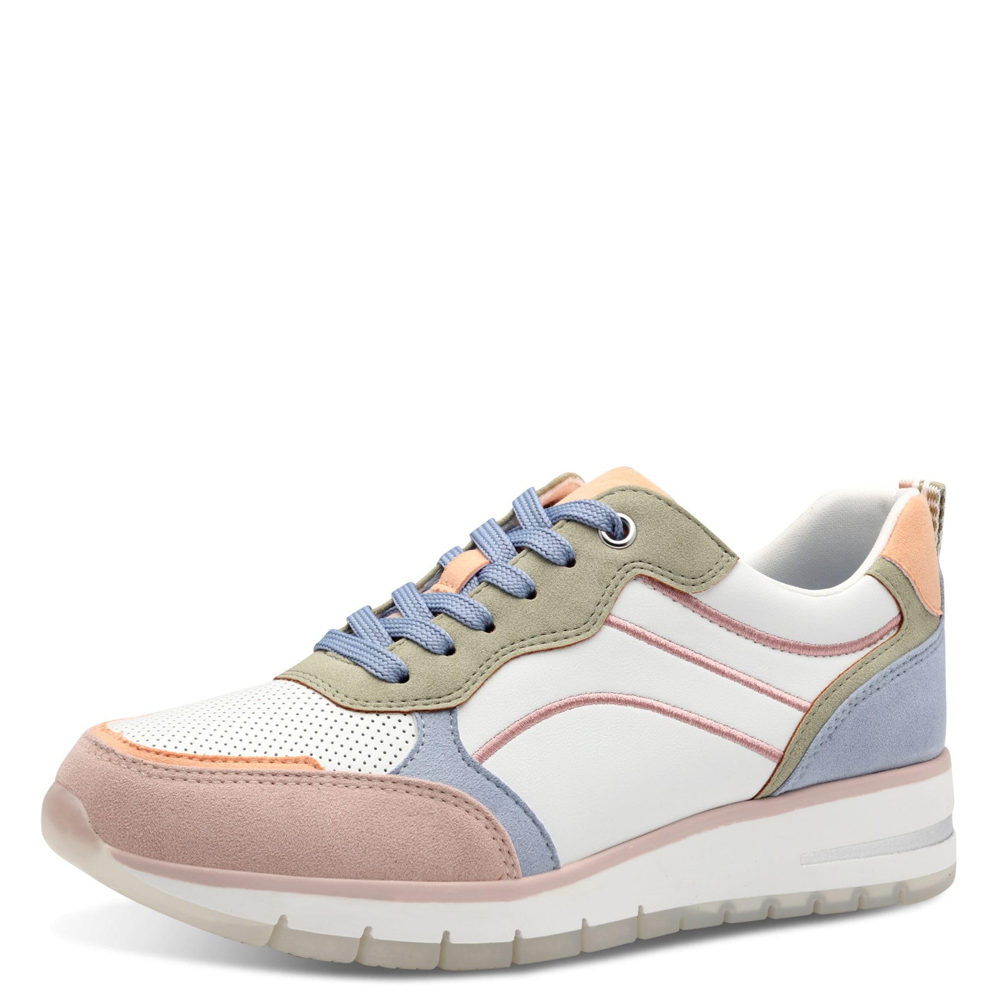 MARCO TOZZI Women's 2-23753-44 Sneaker, White Comb, 3.5 UK