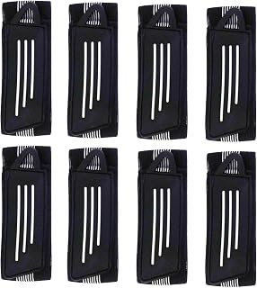 4/8 Pack Elastic Bike Bicycle Ankle Leg Riding Puttee Cycling Safety Bind Pant Bands Clip Strap Belt Fully Adjustable Cycling, Jogging, Camping