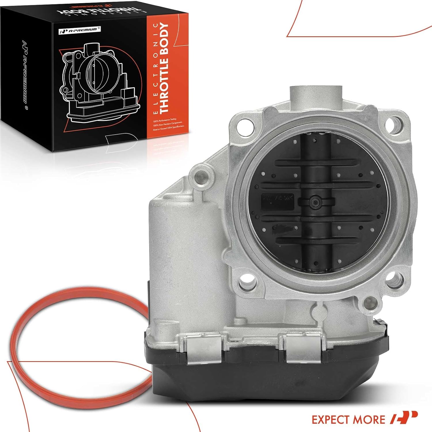 A-Premium Electronic Throttle Body Assembly Compatible with BMW X5, 550i, 550i GT xDrive, 650i, 650i xDrive Gran Coupe, 750i, 750Li xDrive, Alpina B6 xDrive Gran Coupe, Alpina B7L xDrive, M5, M6, X6