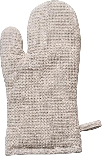 Miniatura 6 de Creative Co-Op Woven Linen and Cotton Waffle Pad, Terra-Cotta Color Hot Mitt, Terracotta
