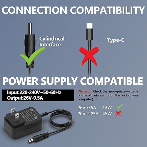 Miniatura 7 de Adaptador de CA de 26 V para cargador de aspiradora Hoover, para Hoover BH52200 BH52212 BH52210 Hoover Linx cargador de aspiradora inalámbrico