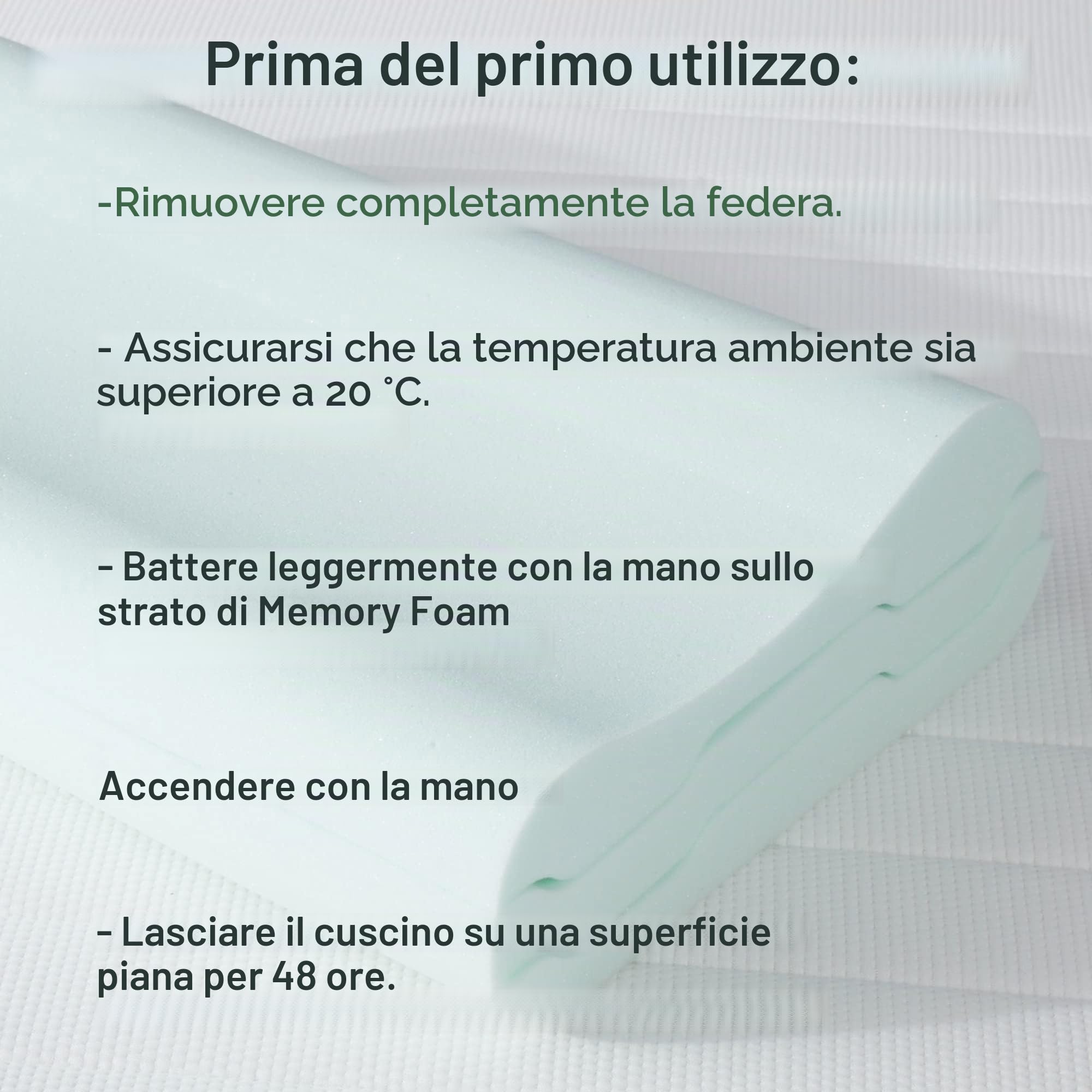 LAMB Cuscini Letto Matrimoniale, RUCO-BAC MED Cuscino Cervicale Memory Foam per Dormire, Ortopedico, Antirussamento, Traspirante, Antiacaro, Anallergico Federa Lavabile, Nucleo interno blu