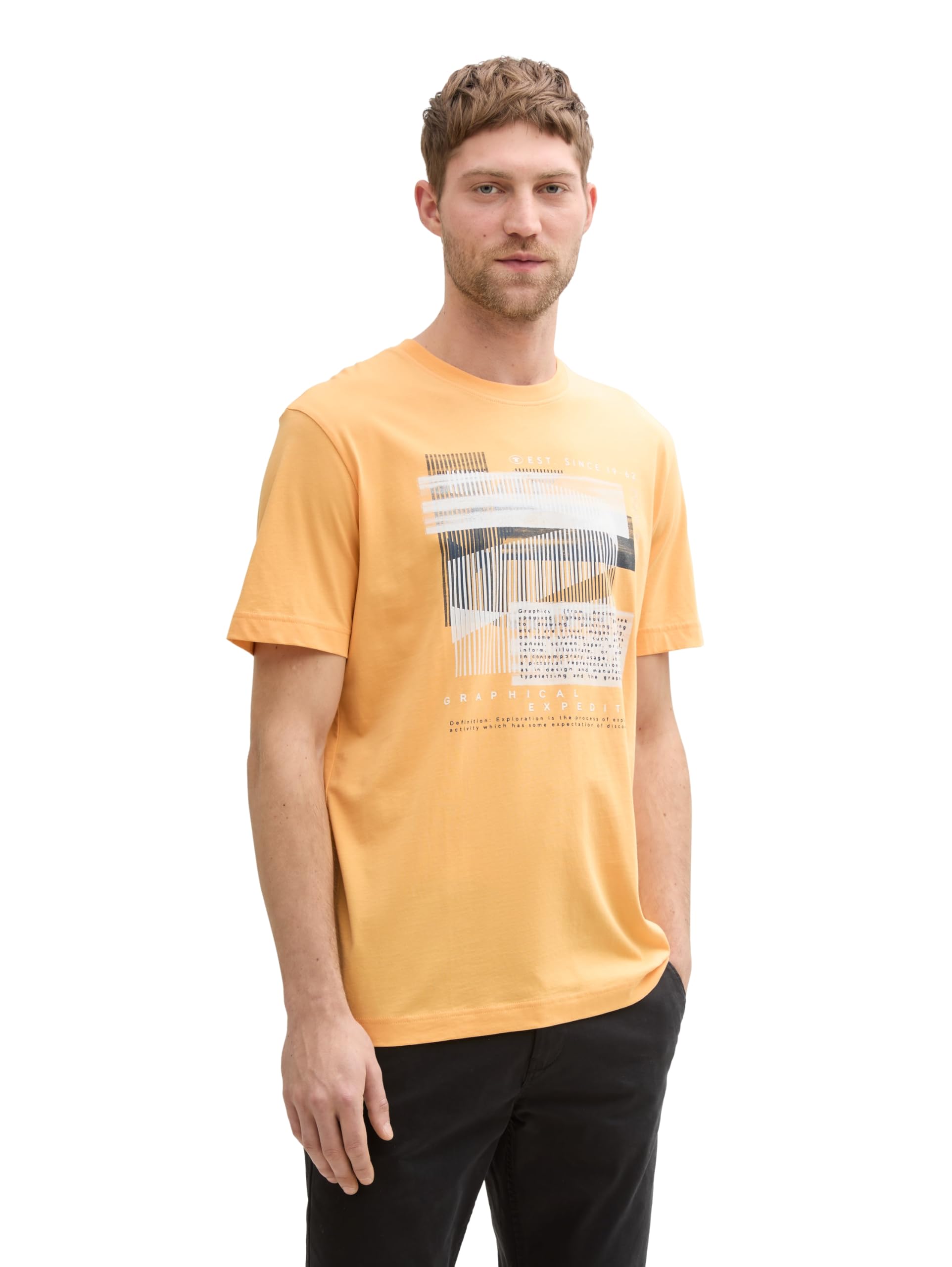 Tom Tailor Herren T-Shirt mit Print