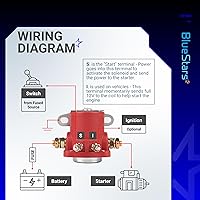 Vista 6 de BlueStars Relé solenoide de arranque SW3 de 12 V resistente SS581T ALL76203 Compatible con Ford 2000 3000 4000 1956 en adelante BroncoMercury