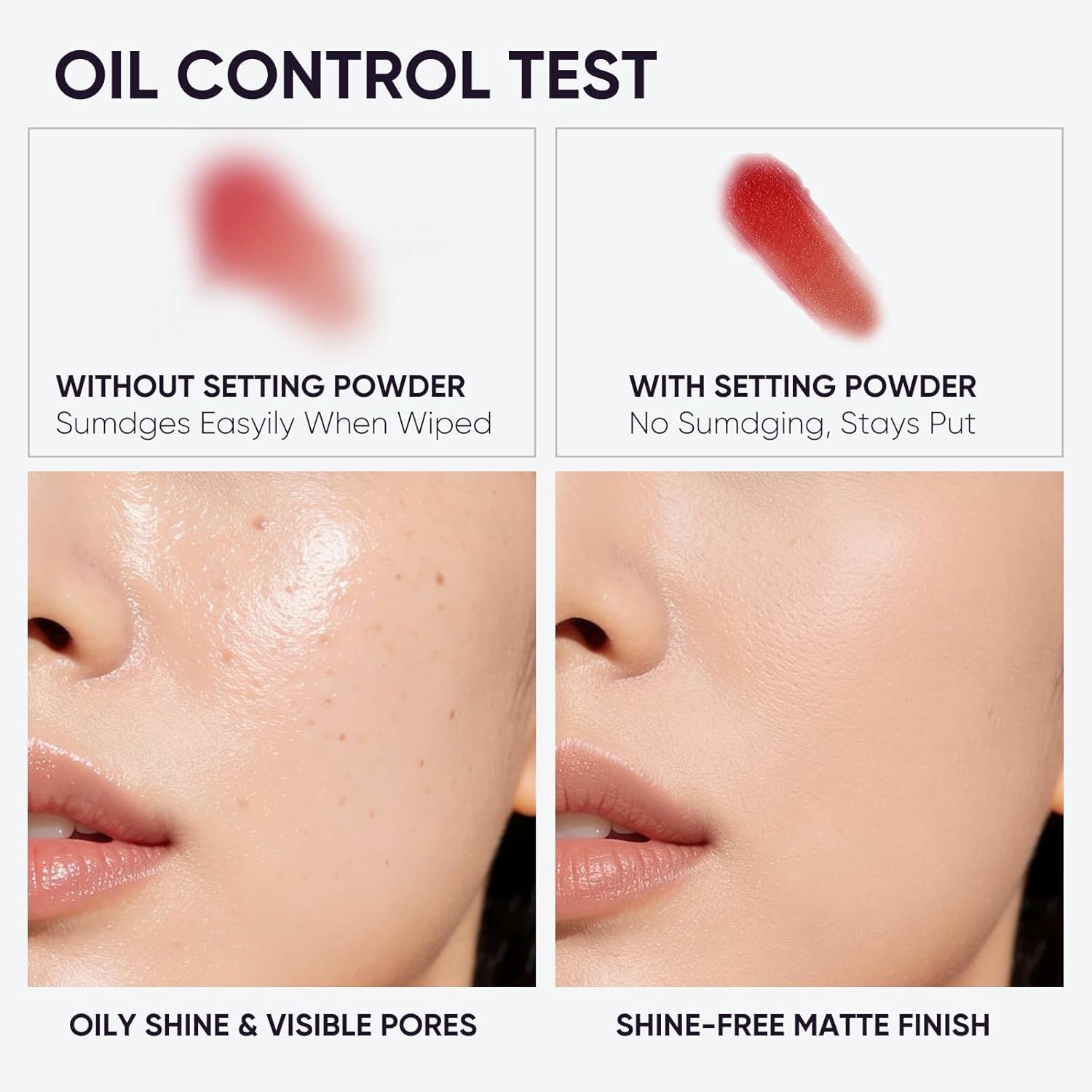 2CHILL Aqua Setting Powder, 45% Water Essence Translucent Face Powder Loose, Hydrating Matte Finish, Blurs Pores & Brightens Skin, Waterproof Sweat Resistant Pressed Setting Powders for Oil Control - Image 6