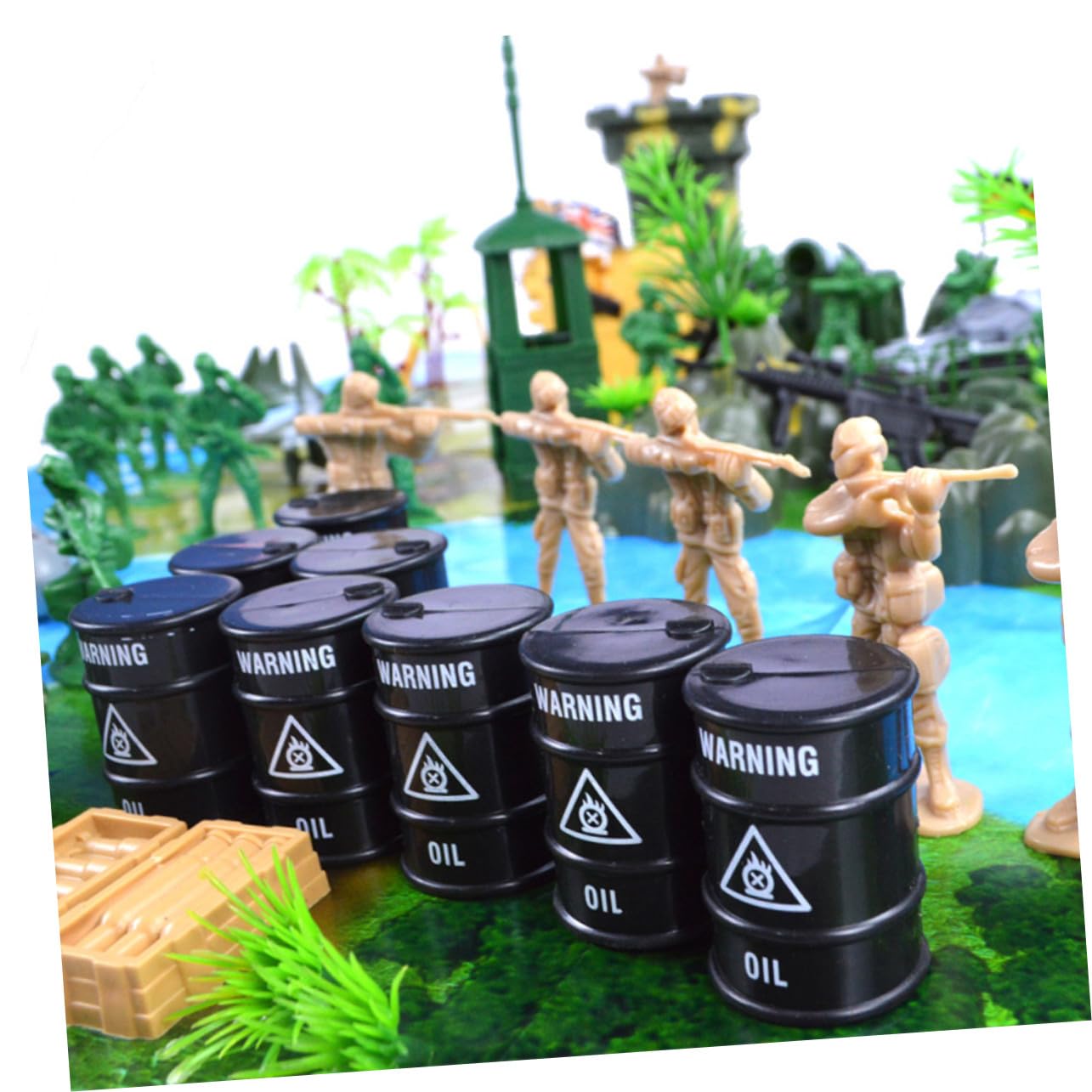 UPKOCH 130 pezzi Soldatini Militari per Modellismo e Gioco da Tavolo Miniature Resistenti e Dettagliate per Scenari di Battaglia su Tavoli da Sabbia