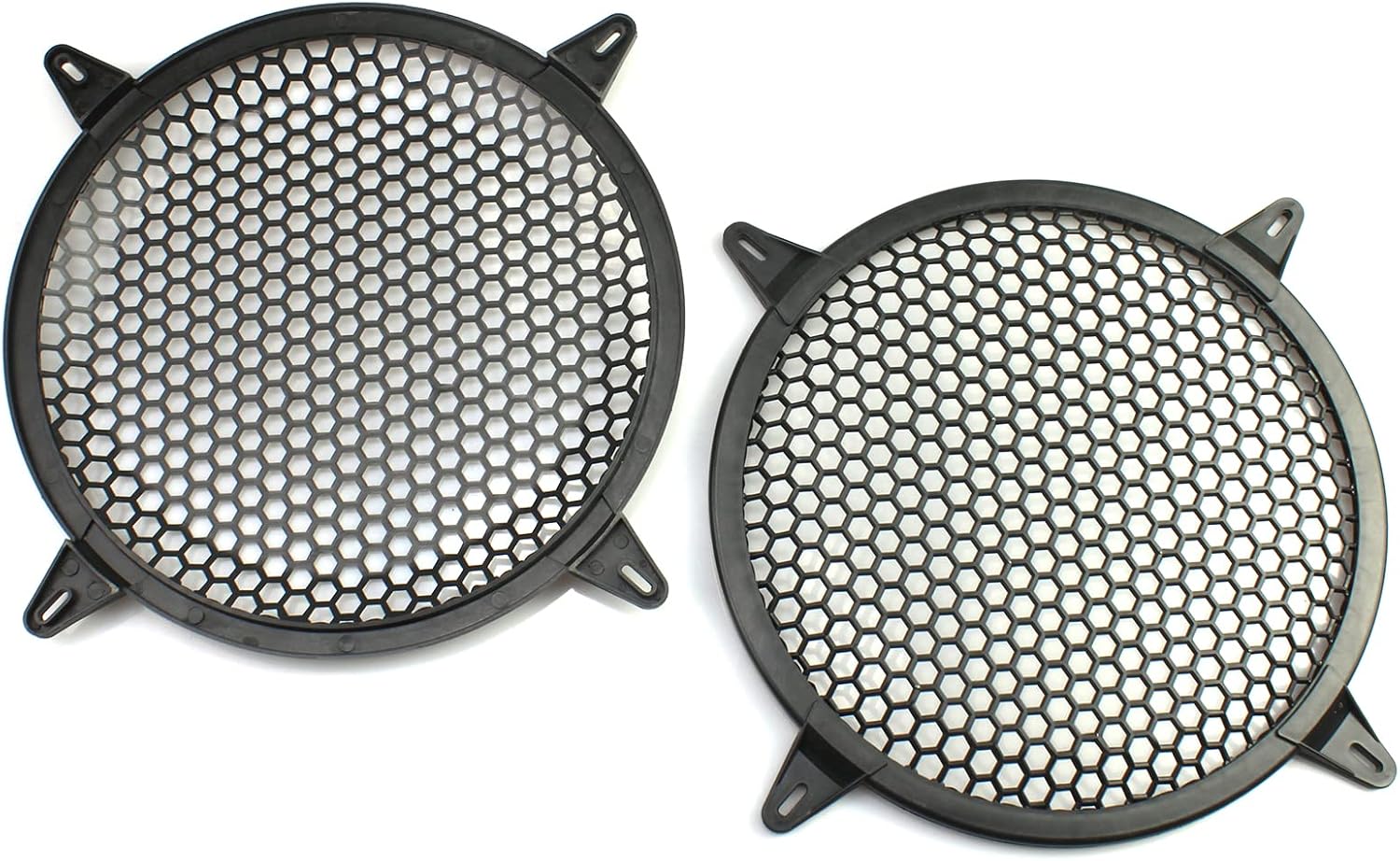2 Pack 12 Inch Speaker Grills Subwoofer Grill Waffle Grill Guard Protector Covers with Mounting Screws ABS Mesh Round Subwoofer Speaker Cover