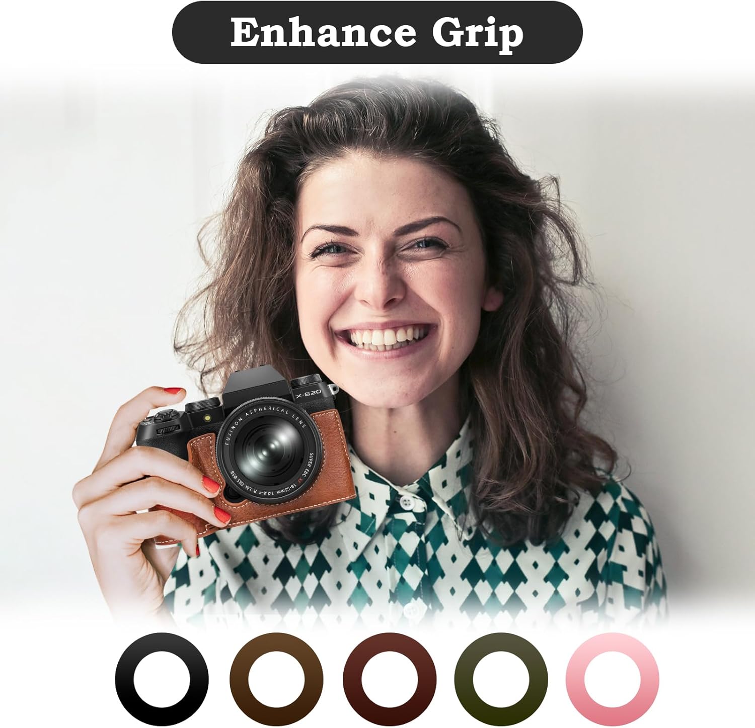 VOVMOEYA 互換品 ボディケース X-S20、ハーフケース デジカメ x-s20  