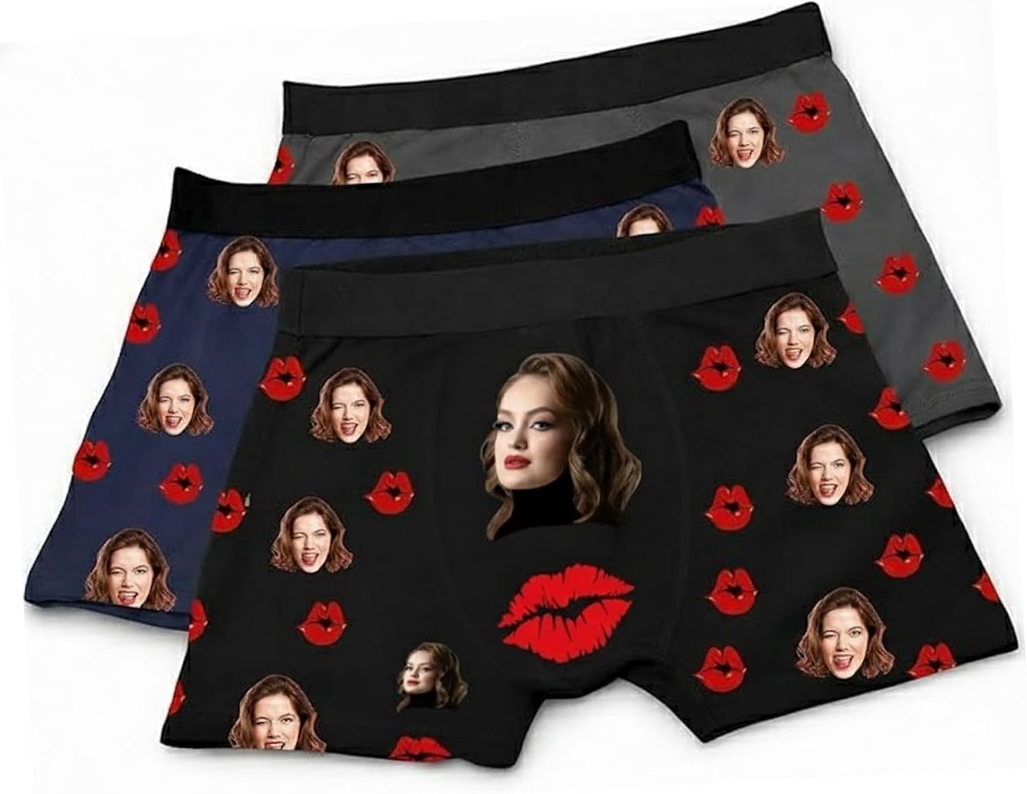 Custom Boxers with Face Personalized Boxers for Men Boyfriend