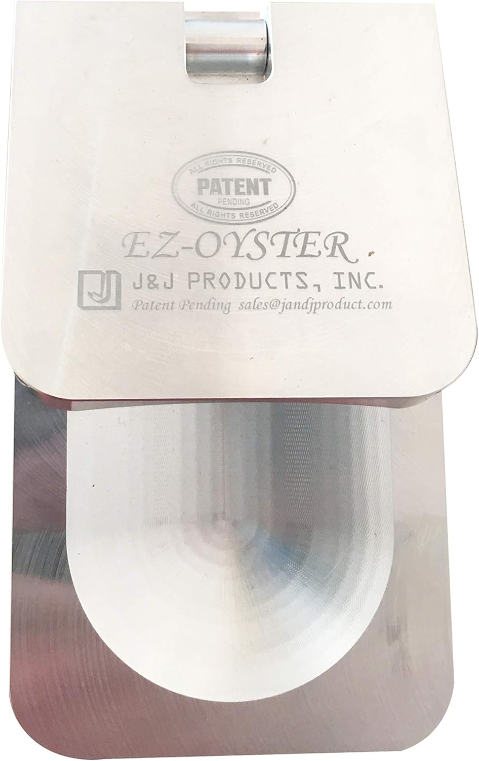 J & J Products, Inc. The Easy Oyster Opener Shucking Tool – Solid Aluminum (Variable Angle Single Pack)