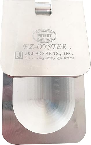 Miniatura 2 de La herramienta EZ-Oyster Shucking con diseño de ángulo variable, compatible con todos los diversos tamaños de ostras, hecha de aluminio macizo.