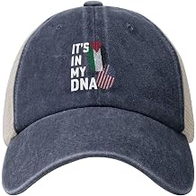 Palestine It's in My DNA Baseball Cap Women Men Mesh Baseball Caps Cute Sun Hat Trucker Hats