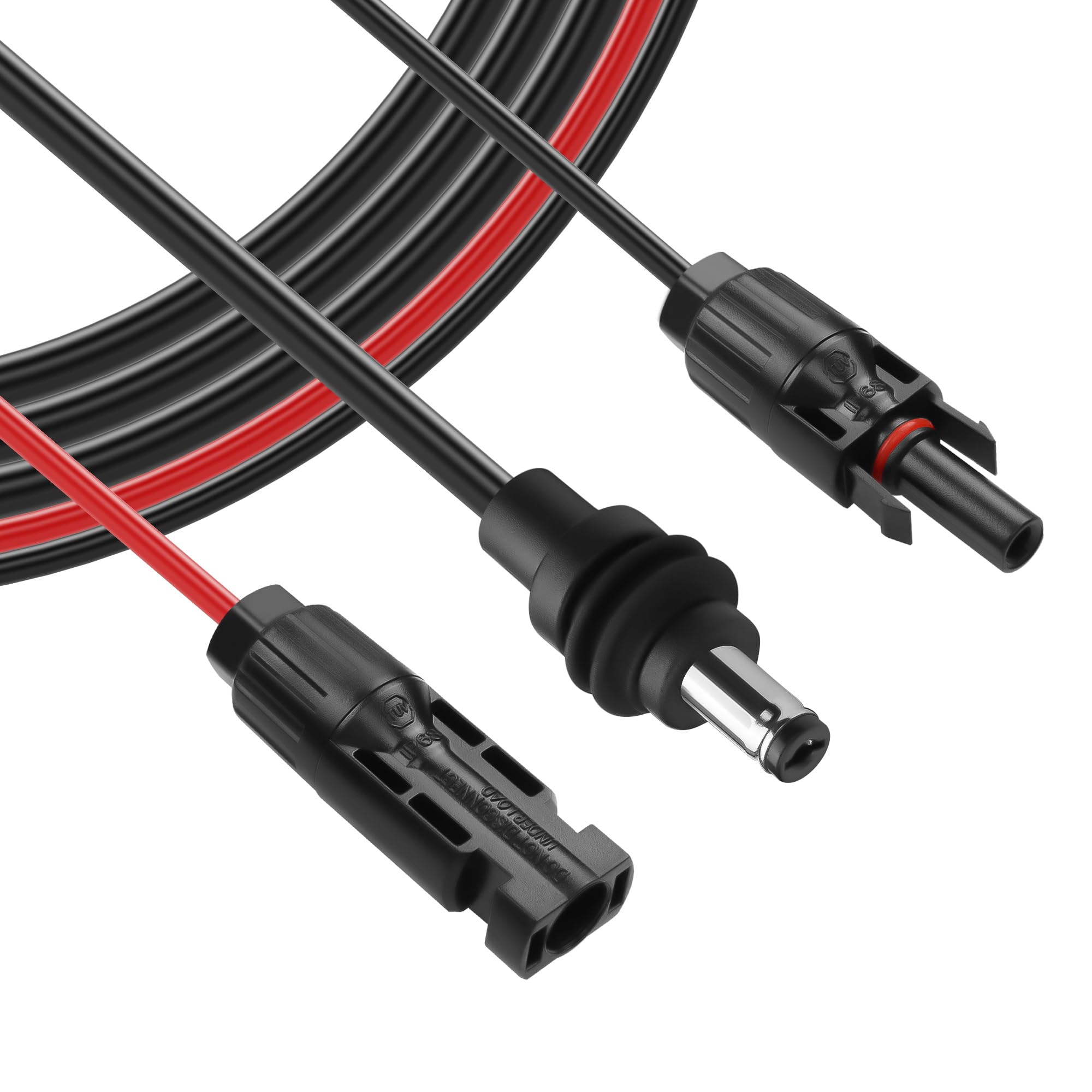 GINTOOYUN Starlink Mini kabel zasilający Solar do DC5521, wtyczka solarna męska/żeńska do wodoszczelnego DC 5,5 x 2,1 mm, męski wtyk przedłużający prąd do paneli słonecznych (6,56 ft)