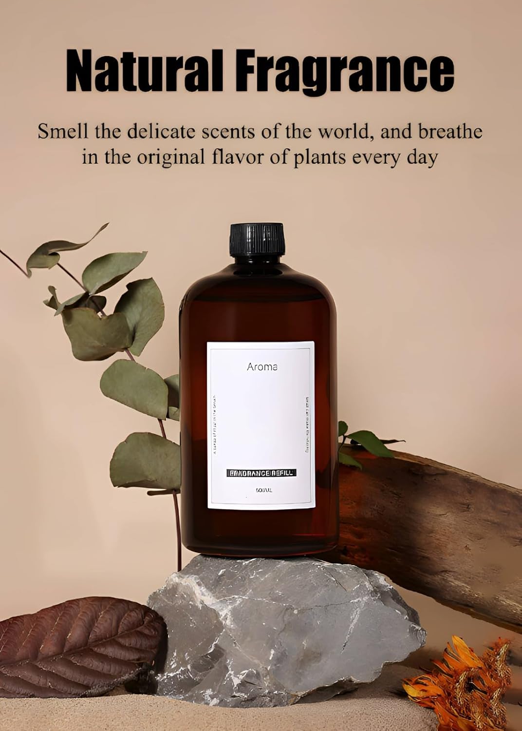 Hotel Collection Diffuser Oil, 500ml(16.9oz) Premium Aromatherapy Fragrance Oil for Home, Spa, Long-Lasting Reed Diffuser Oil Refill for Cold Air Humidifier Ultrasonic, Large Aroma Oil(Shangri-La)
