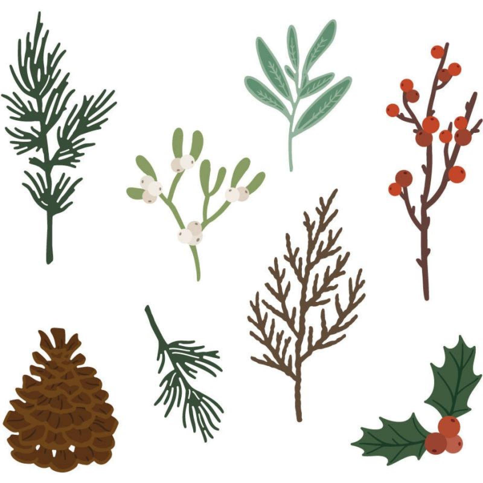 Various Leaves Dies for Card Making Winter Seasons Leaf Branch Metal Cutting Dies for DIY Scrapbooking Paper Crafting Handmade Crafts Scrapbooking Supplies Arts Crafts Scrapbooking Supplies