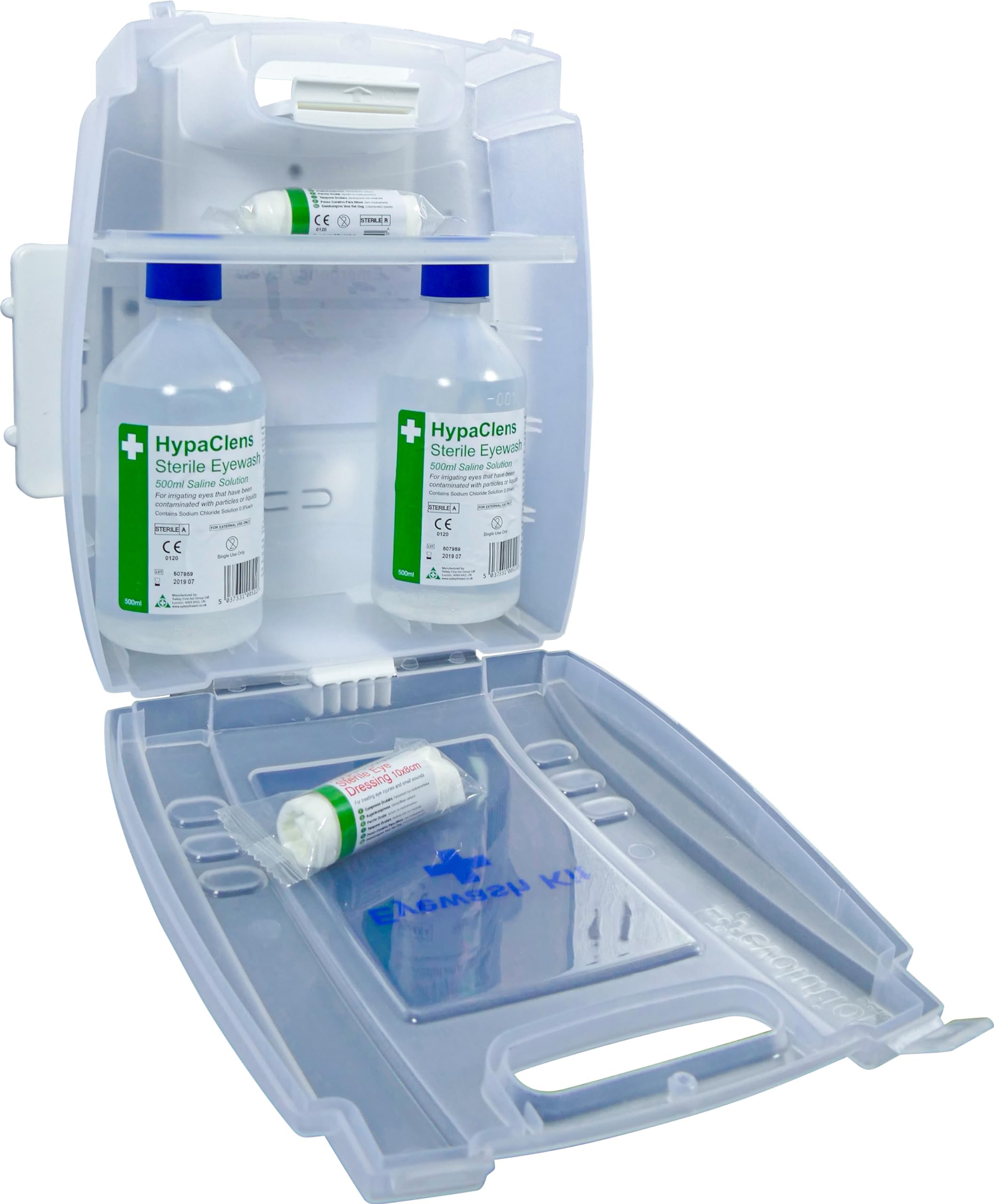 Safety First Aid Group E459T Eye Wash Kit Wall Mounted with 2 x 500 ml Bottles