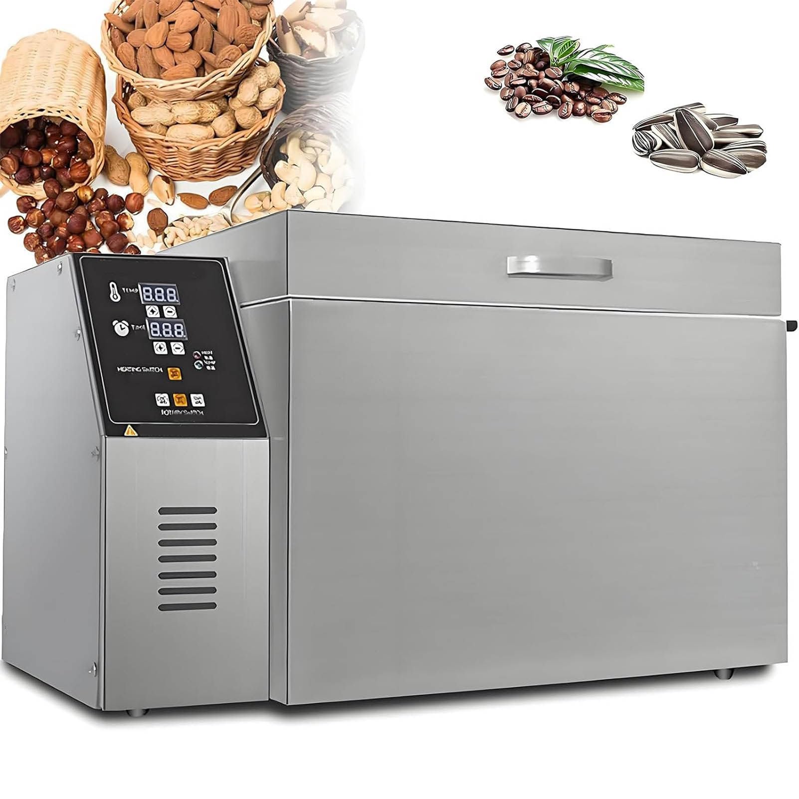 LJLYYDS Commercial Coffee Bean and Nut Roaster Machine, with Adjustable Timing & Temperature Control,for Peanuts, Sesame, Cashews, and Chestnuts Type10