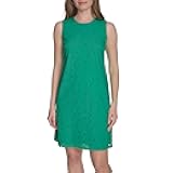Womens Sleeveless Meadow Eyelet Shift Dress