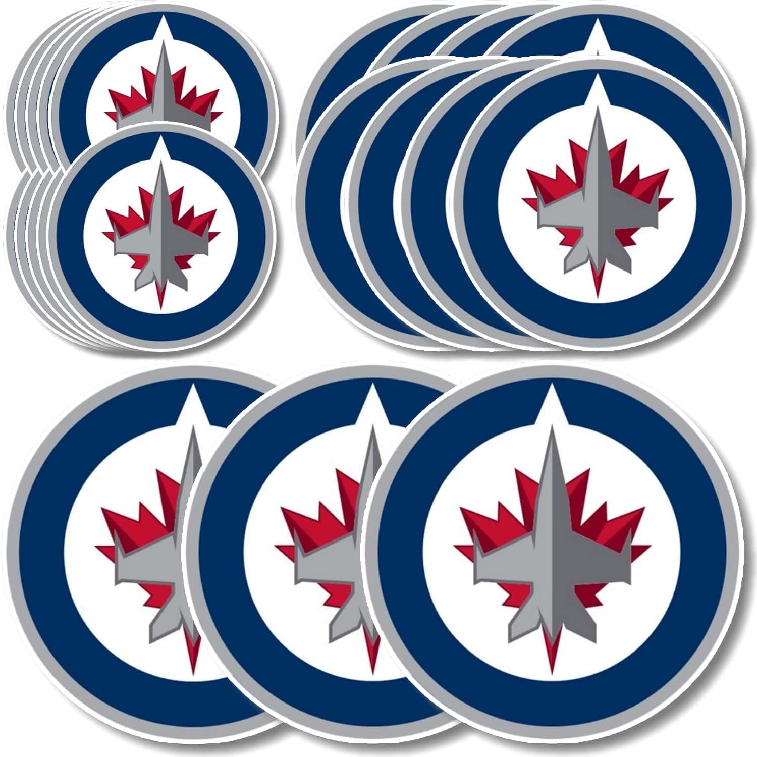 Waterproof Sports Stickers Canadian Hockey Team Stickers - 21 Pack  Waterproof Vinyl Decals For Laptops, Water Bottles \u0026 More Hockey Stickers, image size:1500x1500