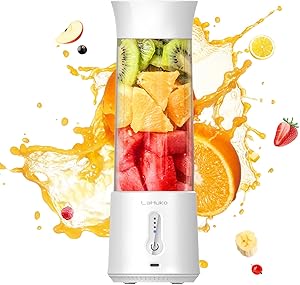 ミキサー ジューサー 野菜&果物&離乳食用&氷 一台多役 USB充電式 500ml 小型 ブレンダー ハンドミキサー スムージー 保護機能付き 水洗い可能 操作簡単 栄養補充 スロージューサー アウトドア/キャンプ/旅行/出張/オフィス/家庭用/一人暮らしに適用 日本語取扱説明書付き