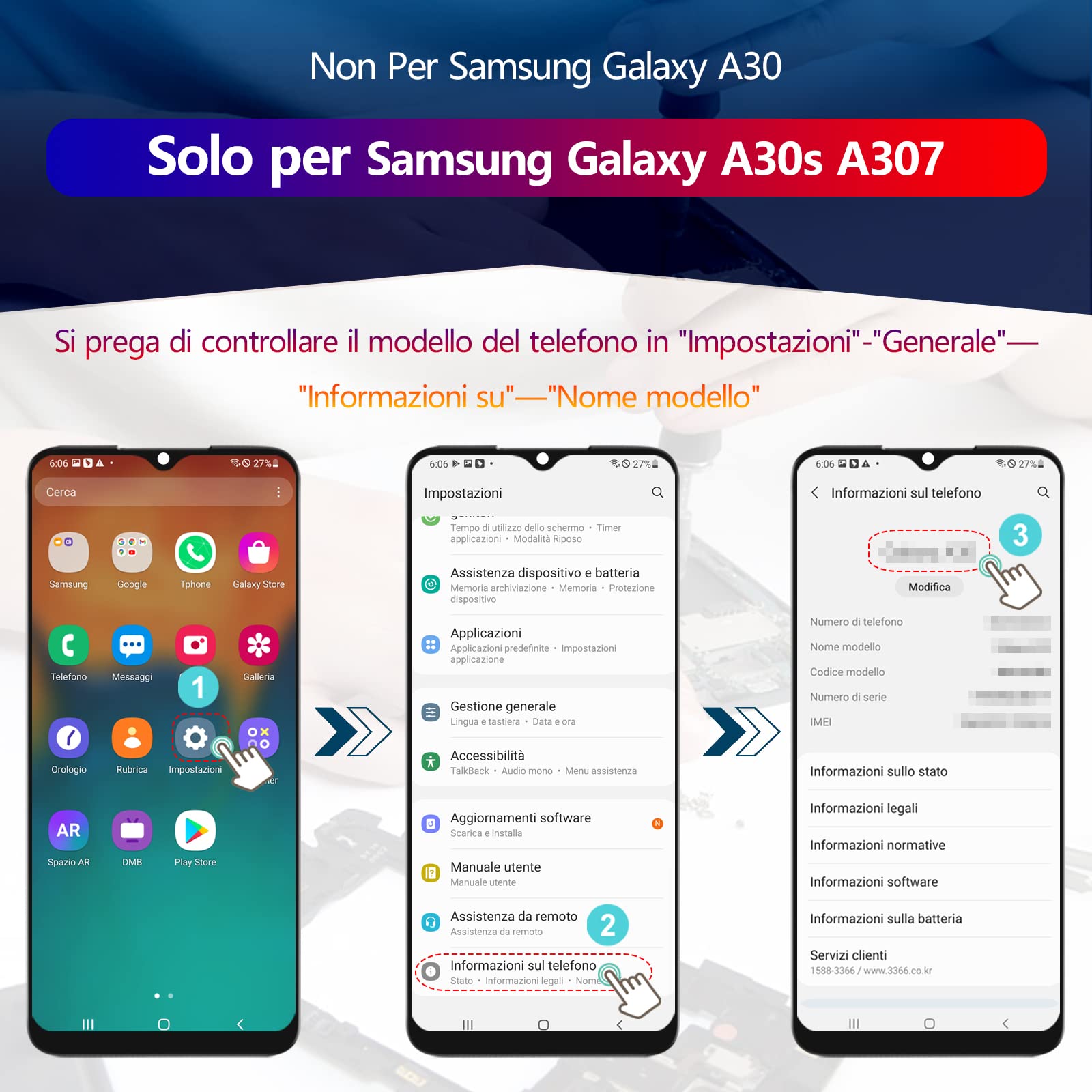 RongZy LCD Display per 6.4" Samsung Galaxy A30s A307F Schermo LCD Touch Screen Assemblea Sostituzione di Vetro Digitalizzatore con Strumenti(Nero con Cornice)