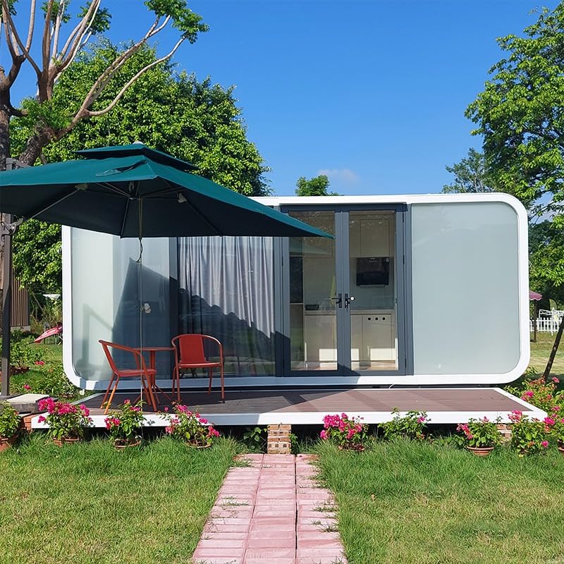 Modern 19FT Prefab Tiny Home, Fully Assembled Modular Pod with Thermal Insulation Stormproof Roof, Quick Tool-Free Setup, Ideal for Office Studio Guest House - Image 3