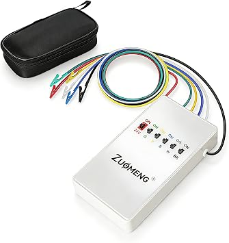 HVAC Thermostat Bypass Tool Kit Compatible Replacement for Supco Tradefox Jumper King, Zuomeng Low Voltage Diagnostic Jumper Tool with DIP Switch, Overcurrent Protection, Flame-Retardant Case