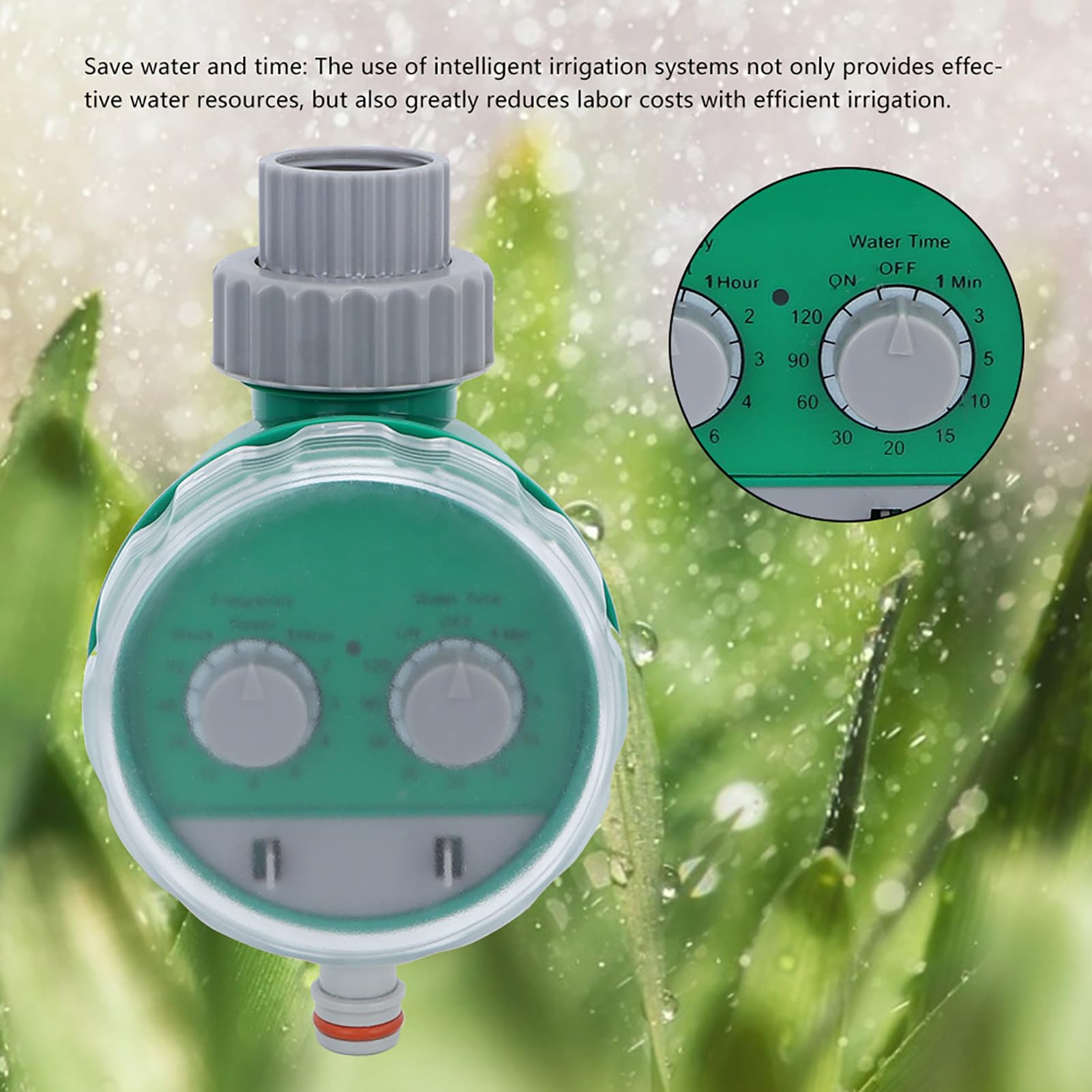 FLEXMAN Automatic Irrigation Timer, Intelligent Irrigation Water Timer Electronic Hose Sprinkler Garden Irrigation Flowers Watering Controller for Garden Yard Lawn Irrigation Water
