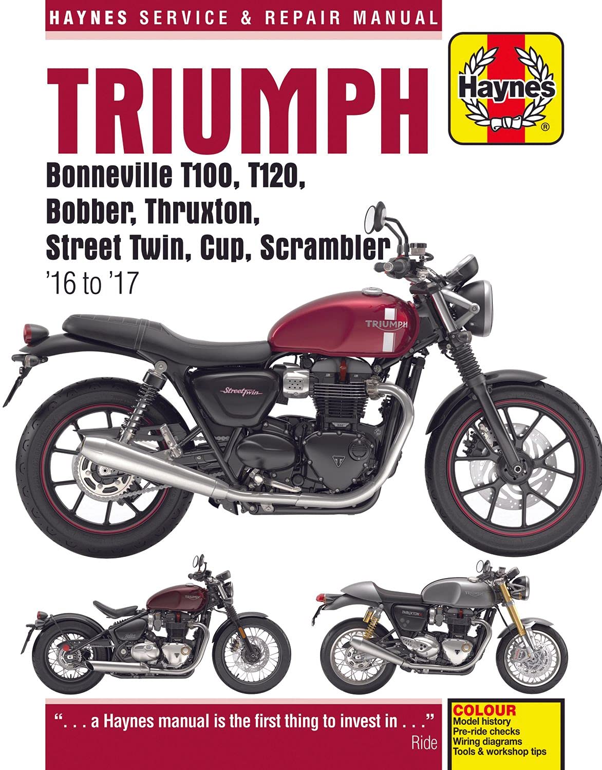 Triumph Bonneville T100, T120, Speedmaster, Bobber, Speed Twin, Thruxton,