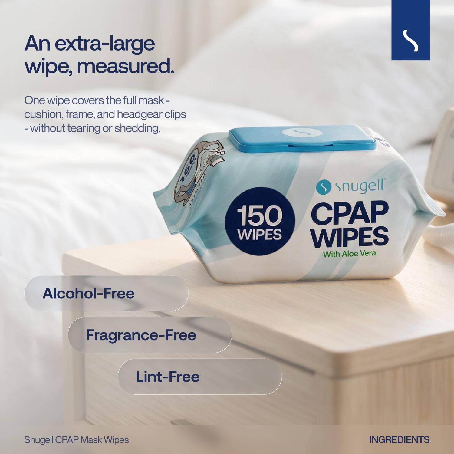 Snugell CPAP Mask Wipes - 150 Count -5