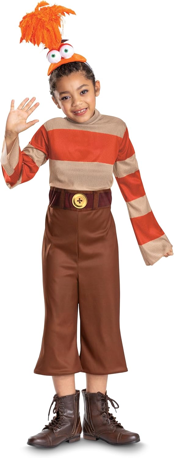 Disguise インサイド アウト 不安 コスチューム 子供用 公式 インサイド アウト ハロウィン コスチューム ヘッドピース