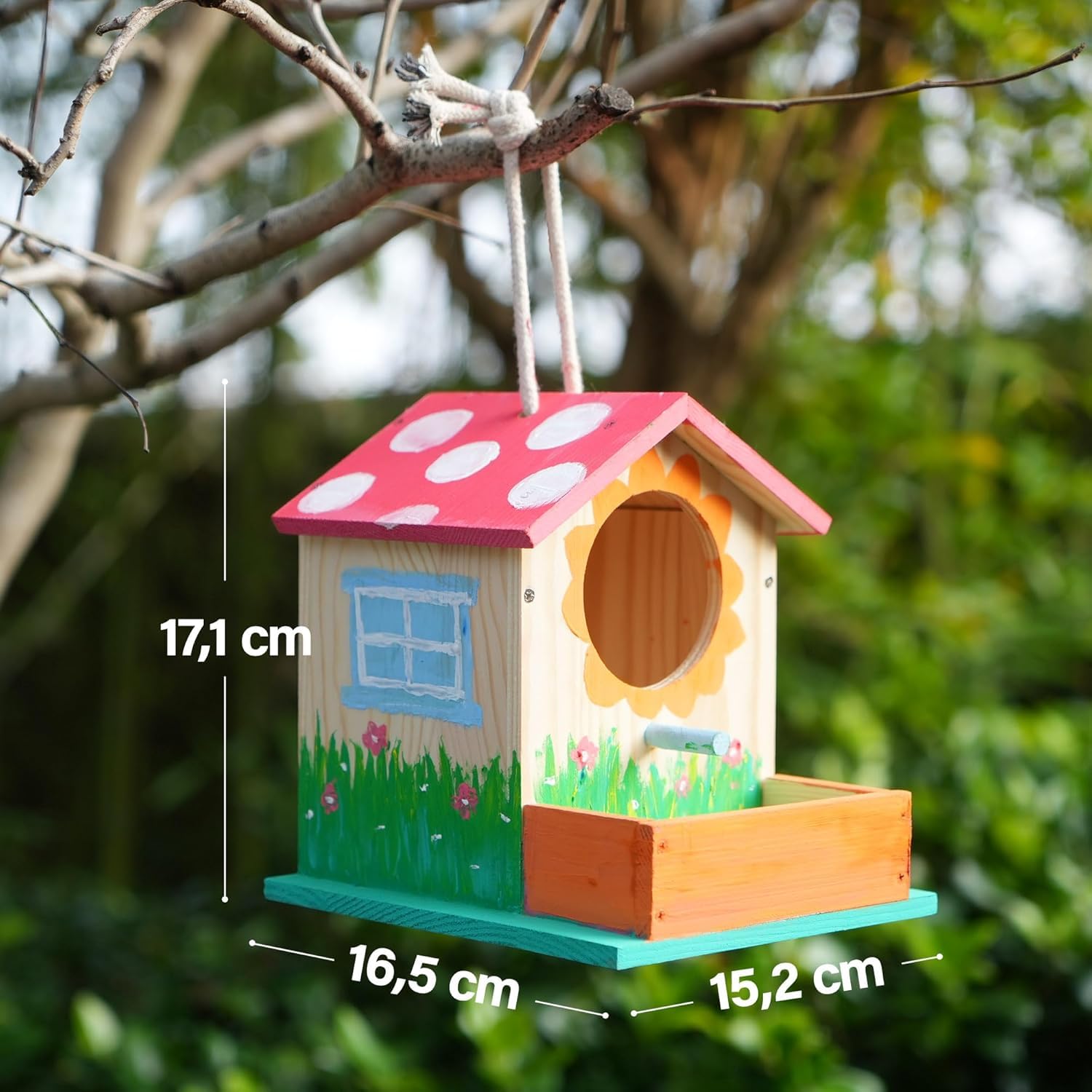 LotFancy Casetta per Uccelli Fai da Te in Legno per Bambini, Kit Fai da Te 2 Casette Uccellini da Dipingere, Giocattoli Creativi per Ragazzi, Artigianato Cassetta per Uccelli, Giocattoli Educativi