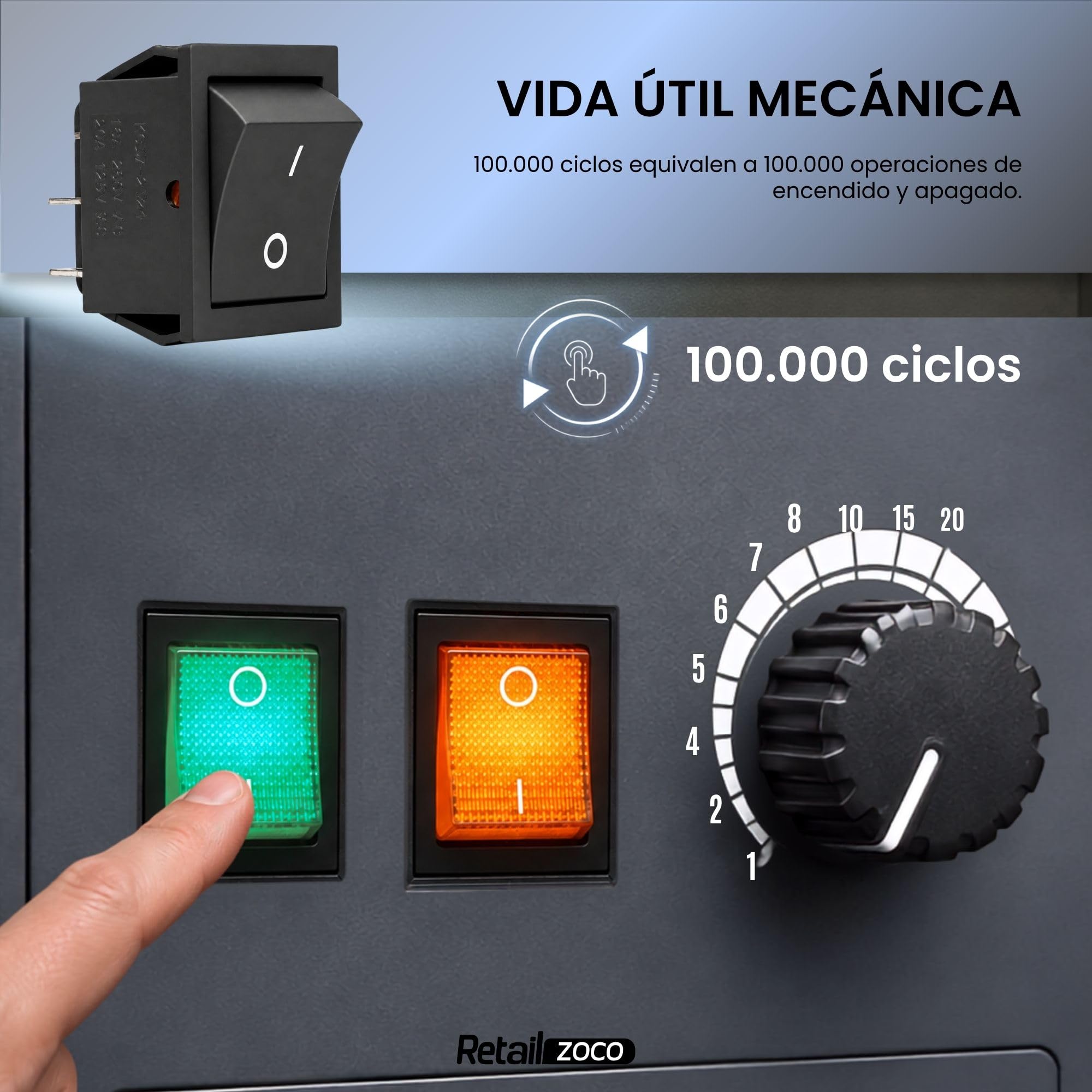 Interruptor Basculante DPST ON/OFF 4 pin, 5 Unidades - imagen 6