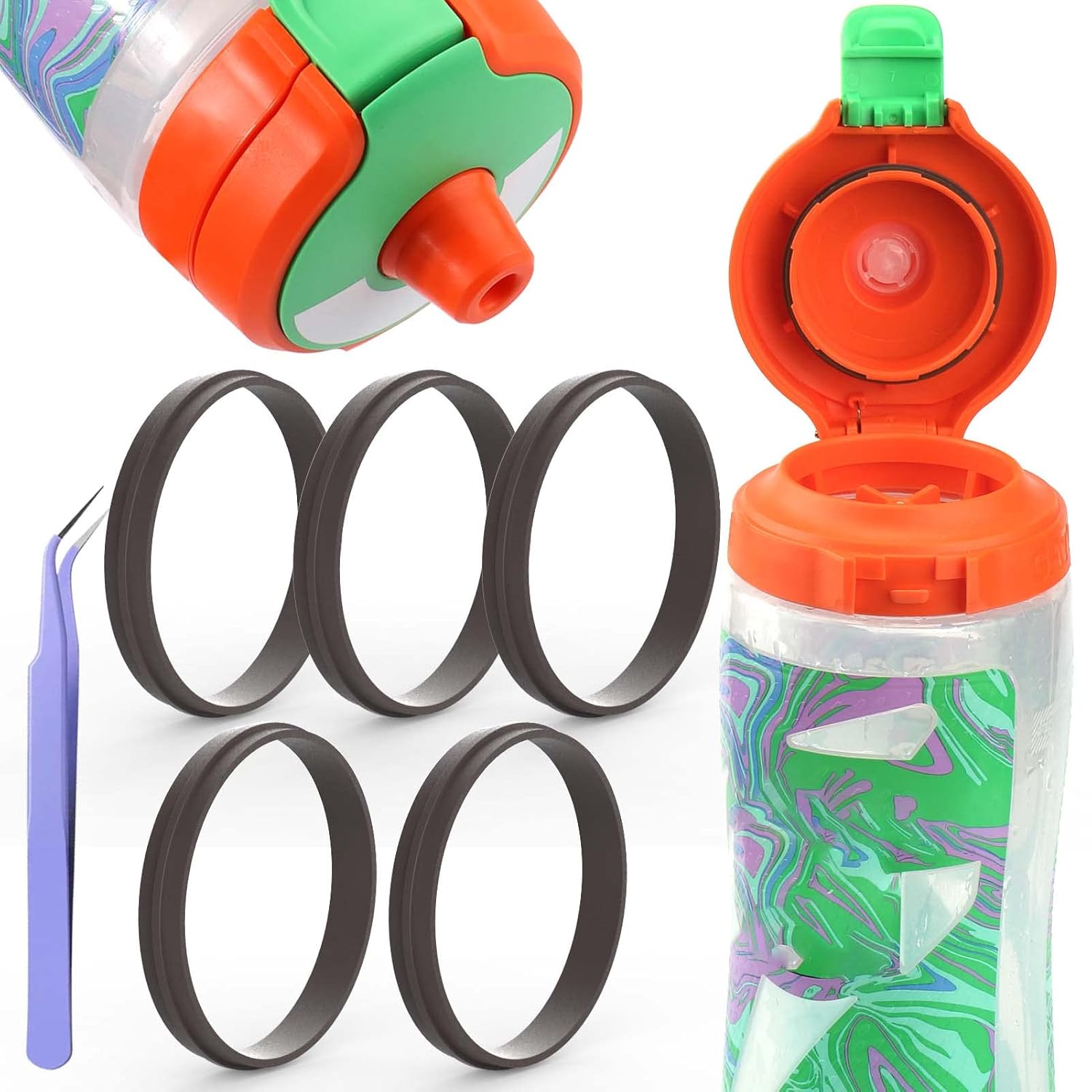 BABORUI 5Pcs Leakproof Rubber Seal Compatible for Gatorade