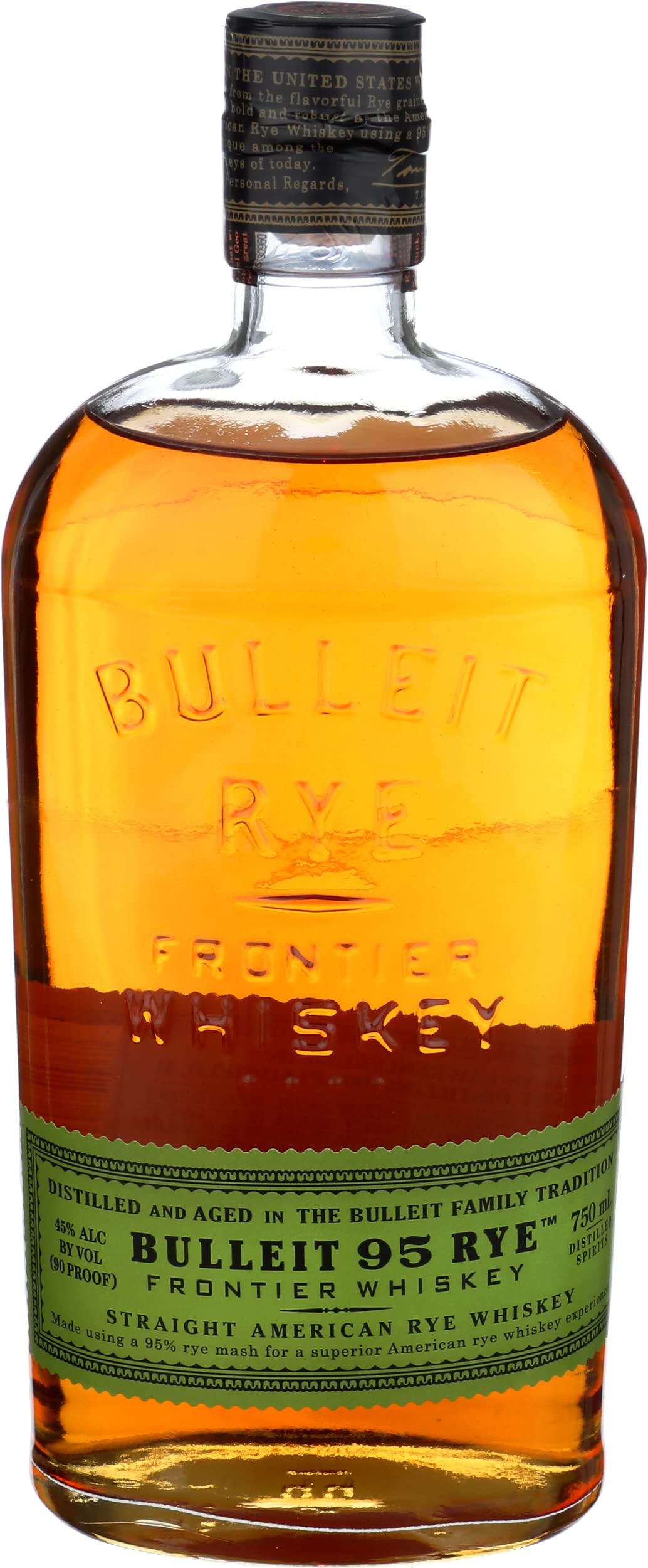 95 Rye Bourbon Frontier Whiskey | 45% vol | 70cl | American Bourbon Whiskey | Neat also for Cocktails & American Drinks | Smooth with Sweet Tones of Maple & Oak