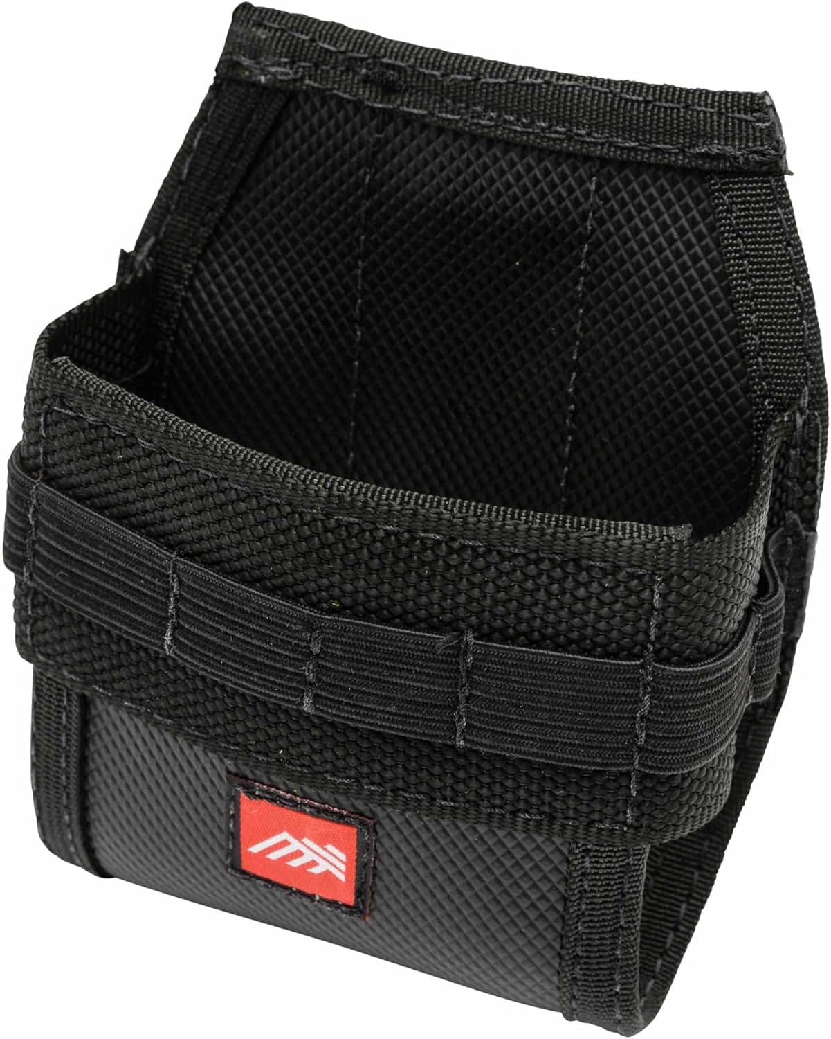 Diamondback Easy-Release Tape Holster - Large | Fits 35' Tape Measure | 8 Elastic Pockets for Tools | Durable Nylon with Quick-Access Bottom | Heavy-Duty 2" Spring Steel Clip | Black