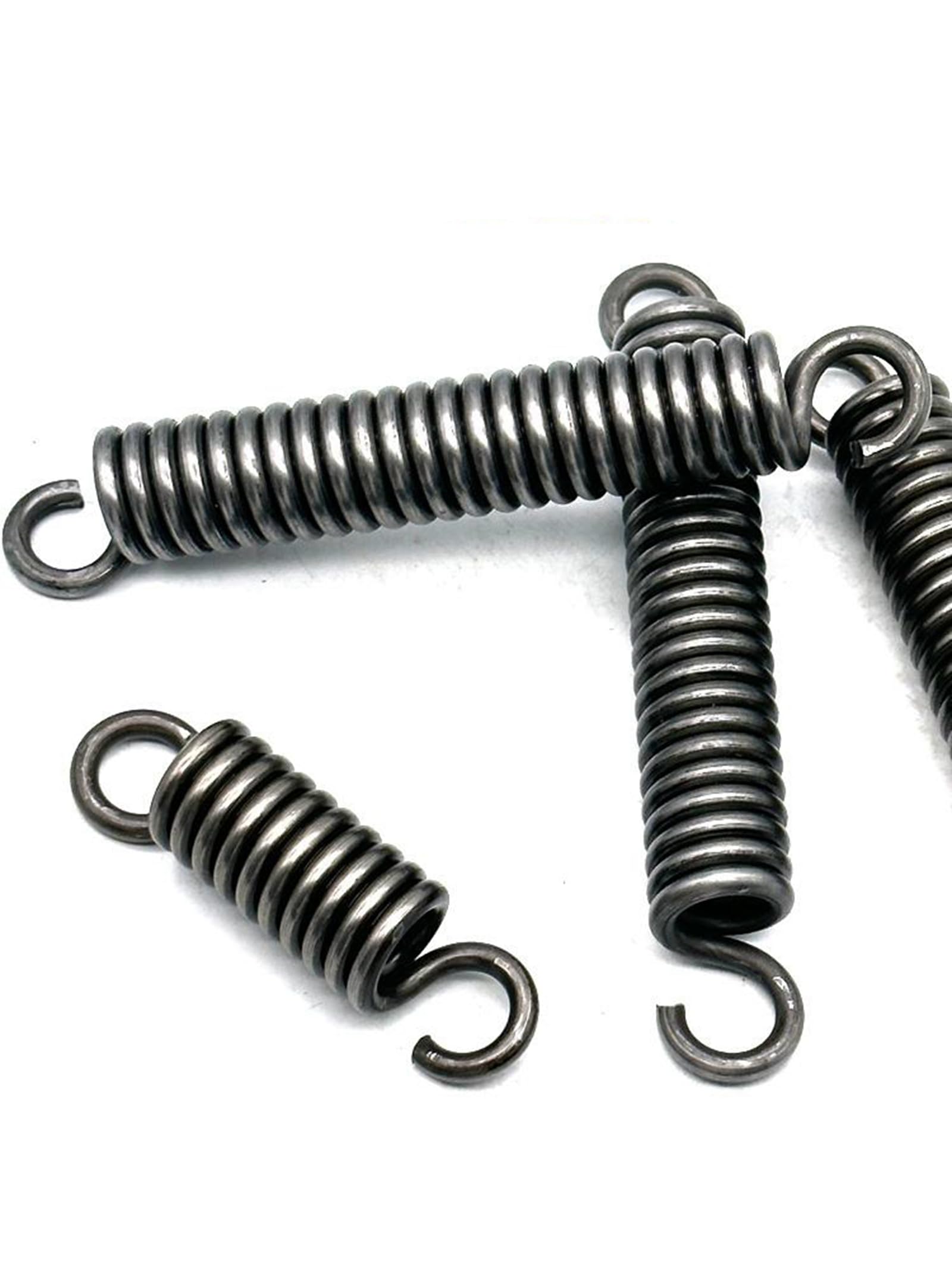 Spanveer met dubbele haak 4 mm draaddiameter, 45 mm OD, 200 mm vrije