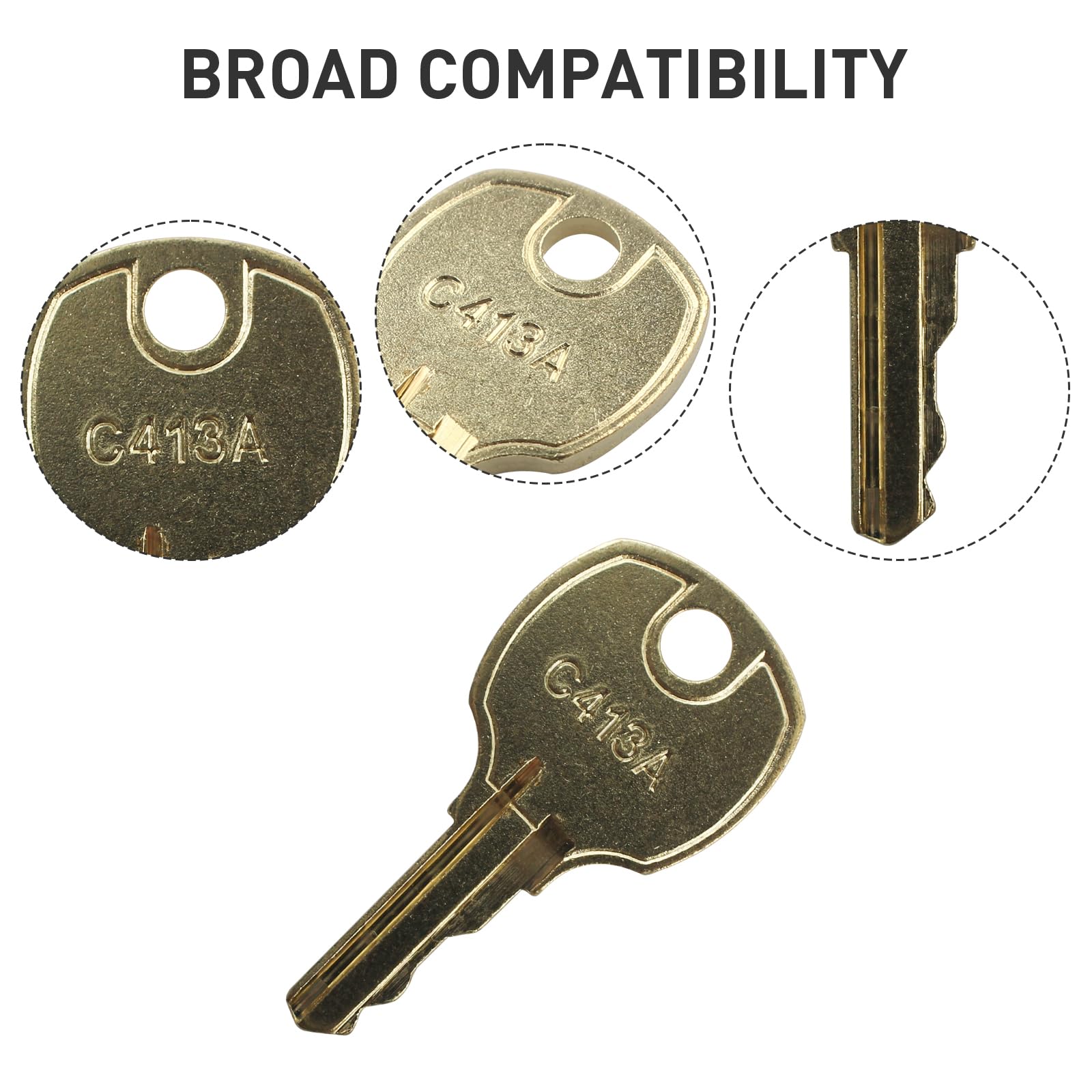 VIDABTE C413A Key for CompX National Cam Locks (5 pcs) - Amazon.com